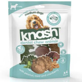Дъвчащо лакомство Knash Animals Medium  4pk 240g във формата на забавни животники, различни вкусове